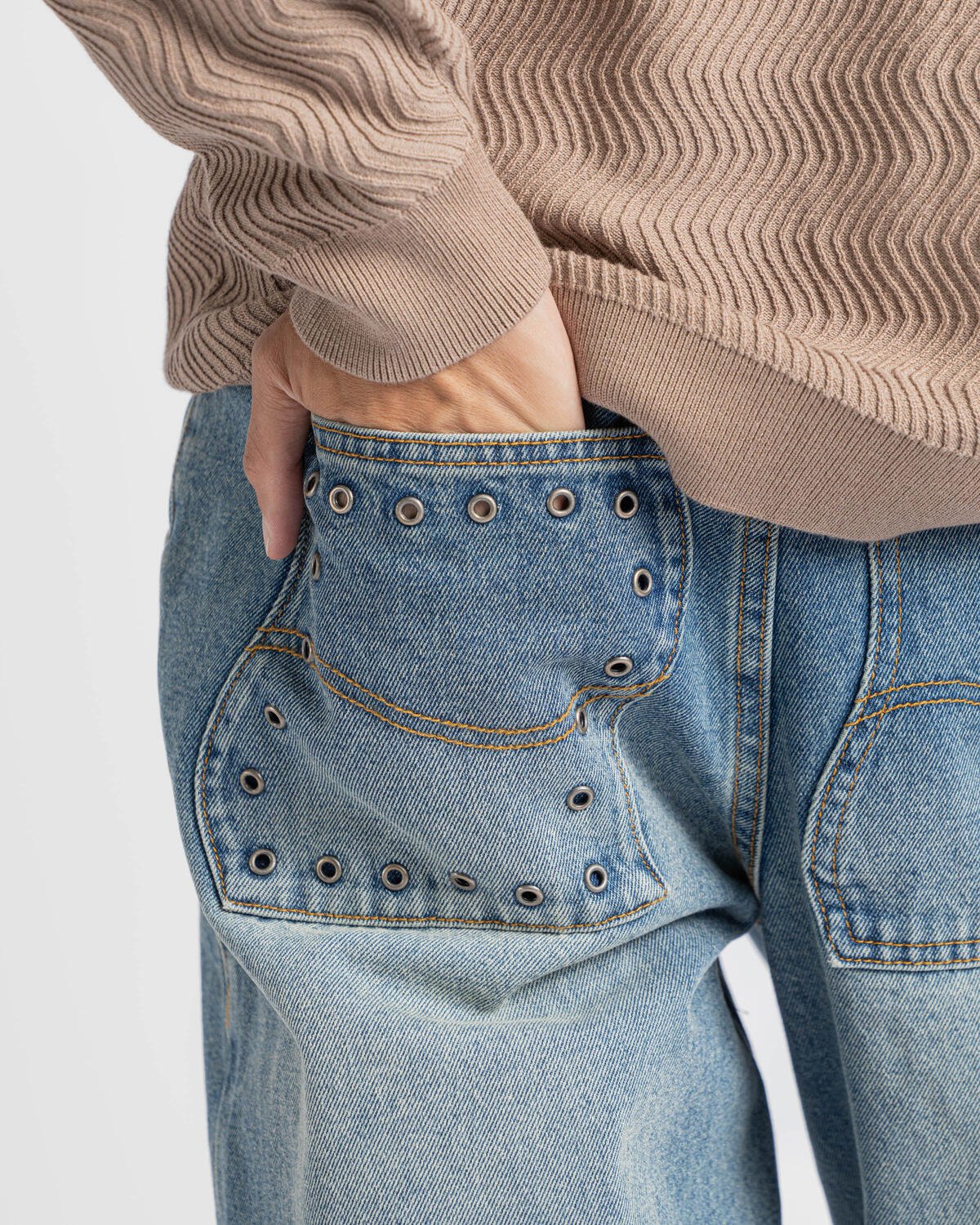 Dime Classic Relaxed Denim Pants | DIMEFA2445SBIND | AFEW STORE